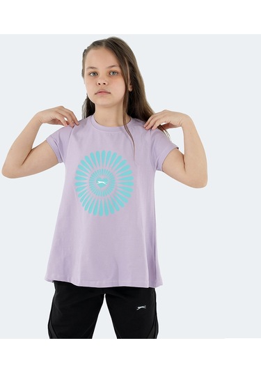 Slazenger POSEIDON IN Kız Çocuk Tişört Lila