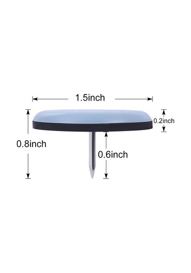 Sandalye Ayak Kaydırıcıları 16 Parça 19mm İç Mekan Kullanımı Zeminleri Korur B Diğer