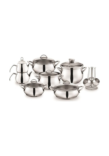 Schafer Alia 18 Parça Çelik Çeyiz Seti Gümüş