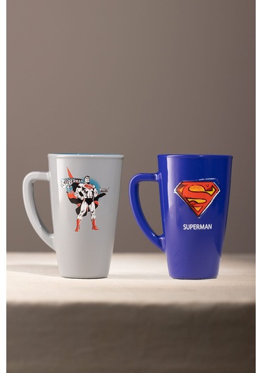 Rakle Superman 2'li Kupa Seti Mavi-gri 400 Cc Renkli