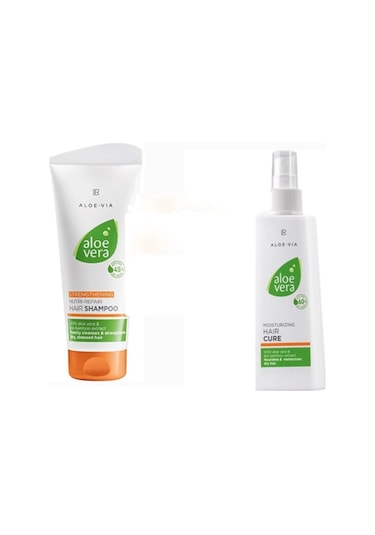 LR Aloe Vera Onarıcı Şampuan 200 ML + LR Aloe vera Nemlendirici Saç Kürü