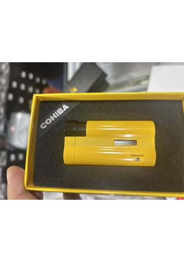 Cohiba Ccm00499 Torch Puro Çakmağı Sarı Krom