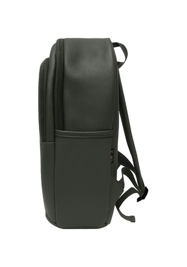 Yuga Suni Deri Dört Gözlü Sırt Çantası Yeşil Yeşil