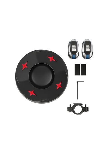 Kosona Siyah Bisiklet Arka Lambası: Usb Şarjlı, 110db Antifantezi Alarm, Çoklu Işık Modu, 2 Kumanda 700mah Li-pil