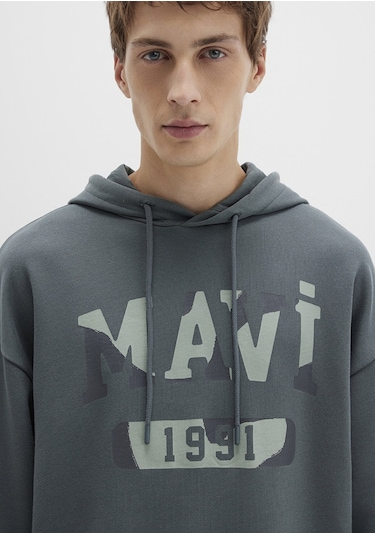 Mavi - Mavi Baskılı Yeşil Sweatshirt 0s10301-71598 Yeşil