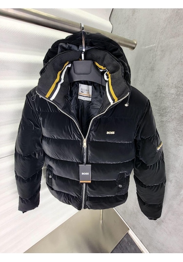Hugo Boss Erkek Kışlık Mont Siyah
