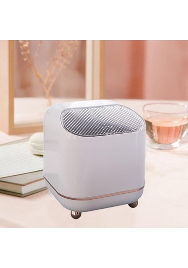 Pazly Suntek Sepeti Masaüstü Küçük Kovası, Kovası Kapaklı Çöp Beyaz Lw Beyaz