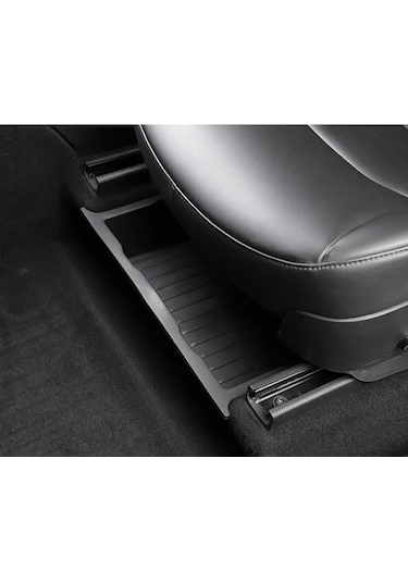 Chuangyinshop Siyah Evrensel Koltuk Organizer: Dayanıklı Abs Tepsili Ön Ve Arka Koltuk Gizli Saklama Kutusu