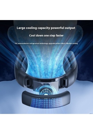 Chaos Bask Yeni Yarı Iletken Soğutma Kanatsız Boyun Fanı Soğutma Buz Açık Taşınabilir Asılı Boyun Klima 1478 Boyun Yok 2 Kollu 500 Adetten Az