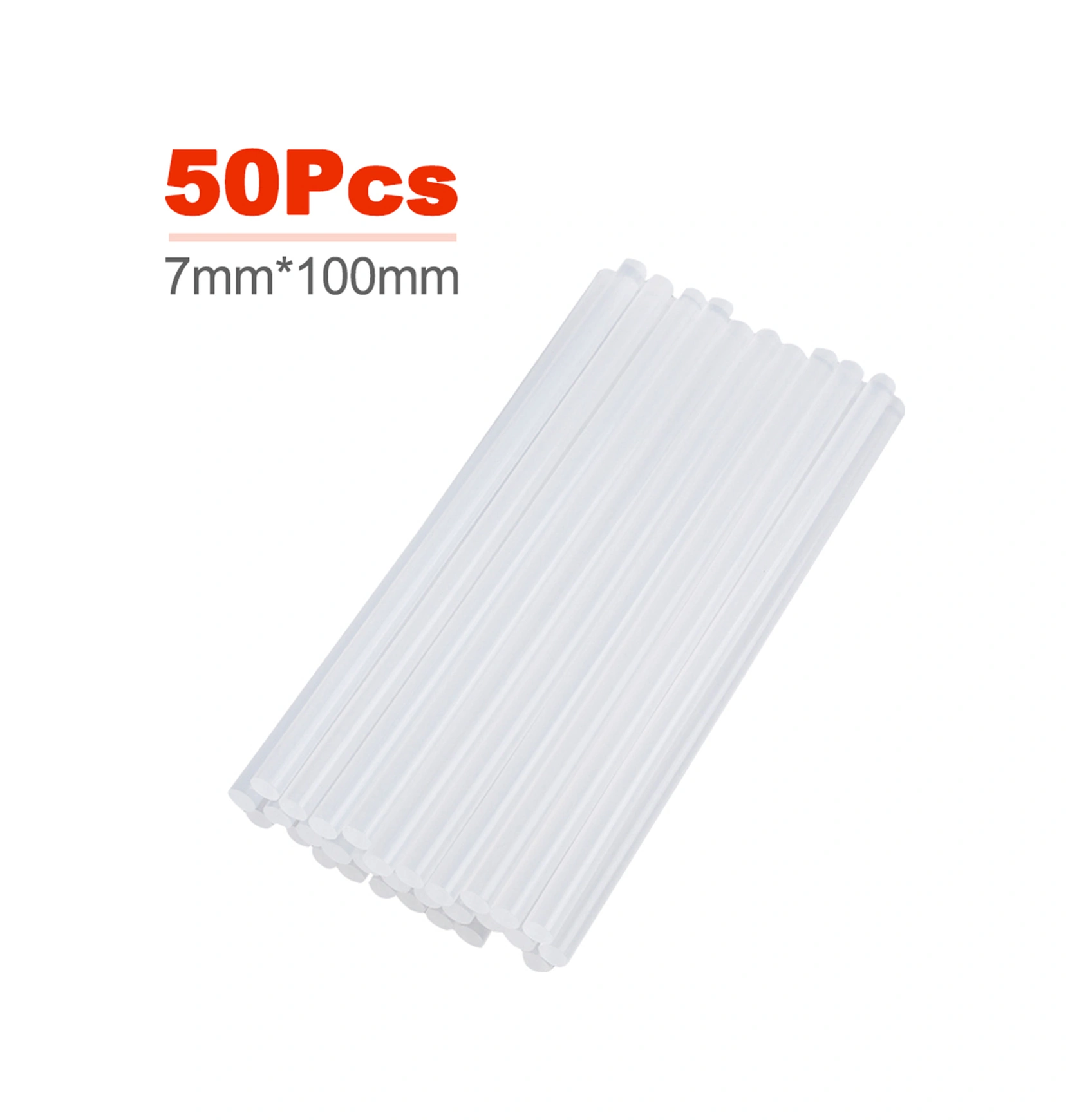 Youmex 7mm X 100mm Transparan Isı Macunu Çubuğu, 20w Glue Gun İçin, El İşleri Ve Sanat Çalışmaları İçin Tutuculuk Ve Sabitlik Sağlar 50 Adet