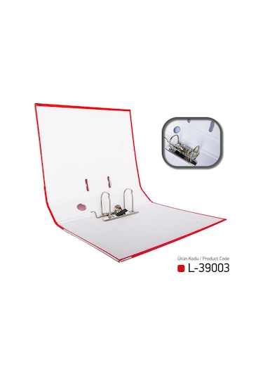 Laçin Klasör Kırmızı Geniş 24 Adet 1 Koli