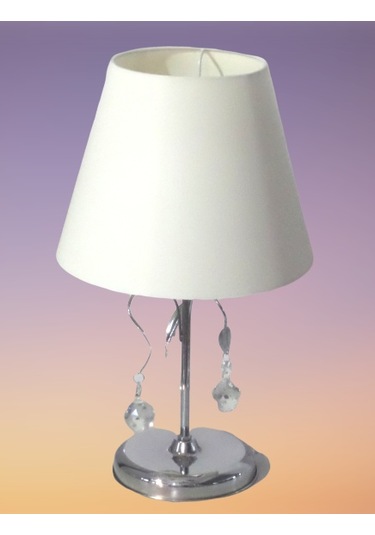 Krem Yatak Odası Taşlı Abajur Diğer