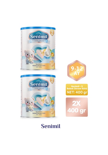 Senimil 3 Bebek Devam Sütü 400 G 2 Adet