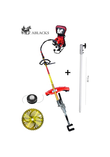 Profesyonel Benzinli Sırt Tırpan + Fındık, Zeytin, Ceviz, Dal Silkeleme Aparatı + 85 Cm Uzatma Aparatı 3 Metre Uzunluk