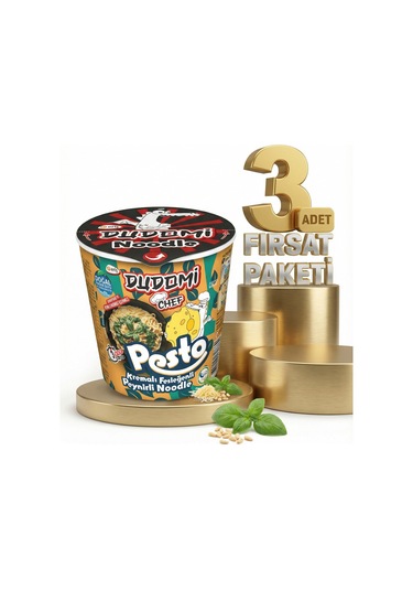 Dudomi Bardak Kremalı Pesto Soslu 3x80 Gr