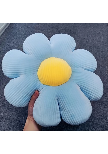 Ayçiçeği Yastık, Papatya Koltuk Minderi, Çiçek Mat, Ofis Mat, Pembe