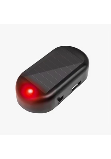 Alarm Araç İçin Caydırıcı Solar Şarj Olan Güçlü Yapışkanlı Işıklı Plastik Mini Sahte Alarm