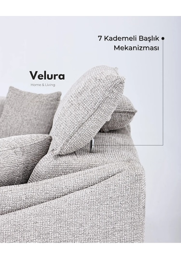 Ezel Motorlu Köşe Takımı & Hoparlörlü, Usb Portlu, Genişleyebilir Büyük Köşe Takımı Antrasit