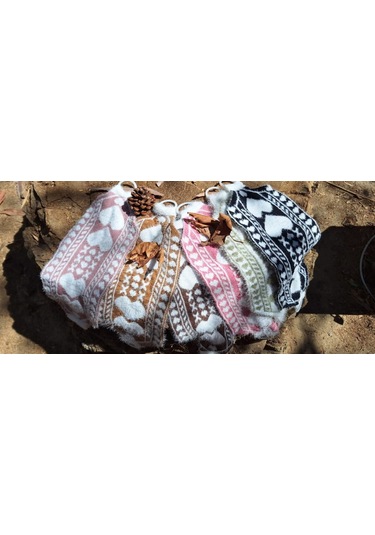 Eker Kese Sırt Yumuşaklığı Serisi Sırt Sabunluğu Duş Lifi Beyaz - Pembe