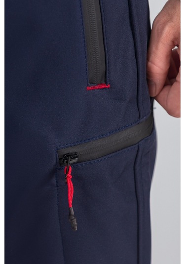 Erkek Suya Ve Rüzgara Dayanıklı Softshell Outdoor Pantolon Lacivert