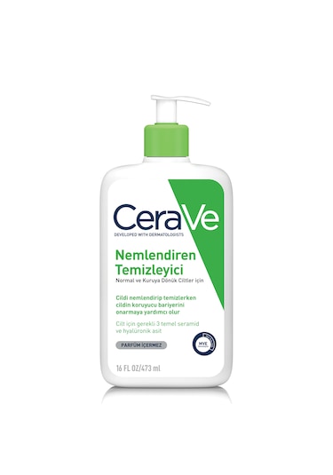CeraVe Normal ve Kuruya Dönük Ciltler İçin Nemlendiren Temizleyici 473 ML