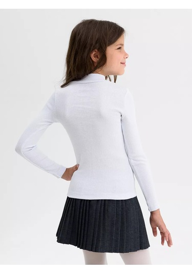 Tlg Çocuk Pamuklu Balıkçı Yaka Kazak 112458302 Beyaz