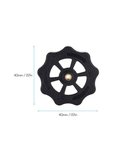 Singree Siyah Abs Plastik 3d Yazıcı Ayarlama Vidası, Yay Ve Cıvata Seti - 40mm Çap