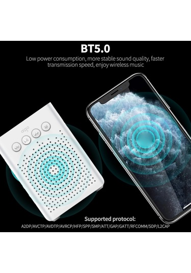 Xindoker Aigo Sp-1 Mini Taşınabilir Hoparlör: Bluetooth 5.0, Uzun Pil Ömrü, Type-c Şarj, Beyaz Renk