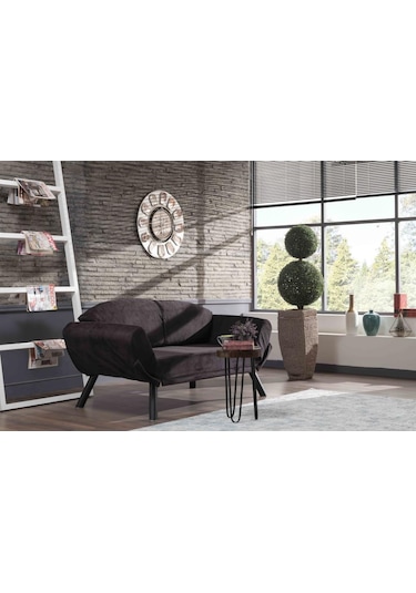 Pafu Genzo İkili Kanepe Siyah