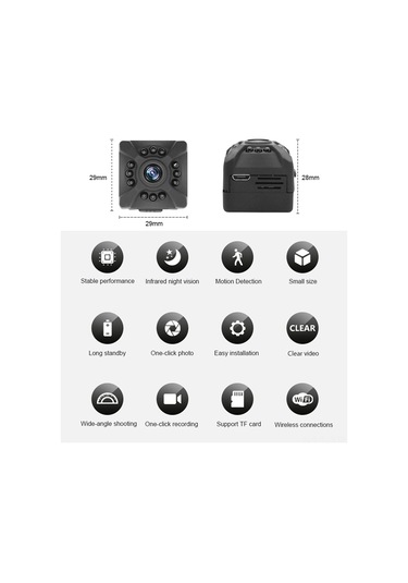 Xiyyadms Bebek Ve Ev Güvenliği İçin Akıllı Kablosuz 1080p Kamera - Hareket Algılama Ve Gece Görüşü