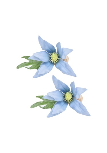 Shineyee Mavi Cactus Desenli 2 Adet Çaylak Ağaçlı Servis Yemek Bezi Çemberi - Ev, Otel, Partiler İçin Zirve Dekorasyon Cjk-6625 Diğer