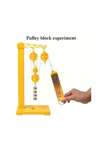Willowhaven 1 Set Makara Takımı Fizik Deney Seti Mekanik Eğitim Ölçüm Aletleri Sarı Siyah