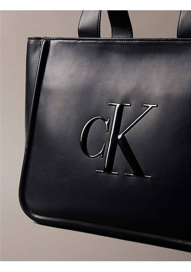 Calvin Klein Bold Monogram Siyah Kadın Tote Çanta-9422 Black