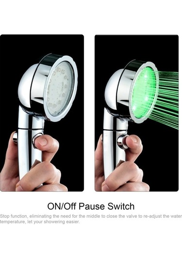 Tongxida Su Renkli Bosphorusboutique Yüksek Tasarrufu Otomatik On/off Led Işık G1/2 Flaş El Duş Duş Duraklatma Değiştirme 3 Tq Diğer