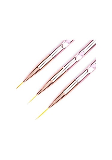 Gold Beauty Nail Art Fırça Seti 3'lü