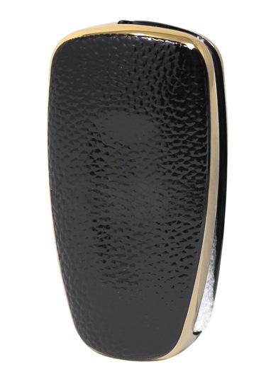 Ford Courier Focus Fiesta C-max Mondeo Custom Galaxy 3 Buton Nano Deri Anahtar Kılıfı Siyah-gold