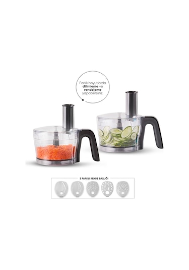 Karaca Mastermaid Power Multifunctional 10 in 1 Mutfak Robotu, Blender Seti 2000w