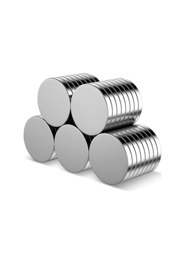 10 Adet 12x1.5 Mm Neodyum Mıknatıs Dekoratif Magnet Güçlü Çekim
