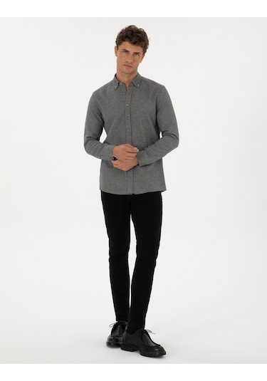 Pierre Cardin Erkek Gri Gömlek Desenli 50311562-vr024 Gri