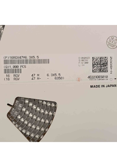 16rgv47m 47mf 16v 6.3x5.5 Rubycon Smd Kondansatör 70 Adet