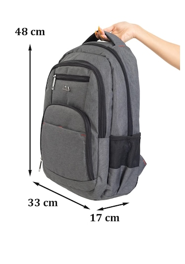 Dada 03 Lise Üniversite Darbe Emici 17 İnç 5 Bölmeli Sırt Çantası