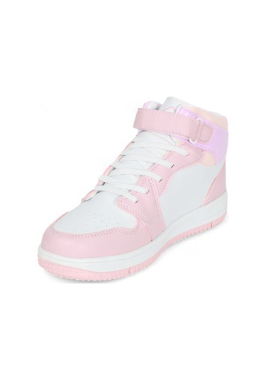 Kidessa 1517 Anatomik Taban Unisex Çocuk Ve Genç Boğazlı Sneakers Beyaz Pembe Beyaz - Pembe