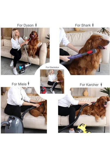 V6 V7 V8 V9 Meile Elektrikli Süpürge Pet Epilasyon Fırçası İçin, Spec: V6 Adaptörlü Fırça