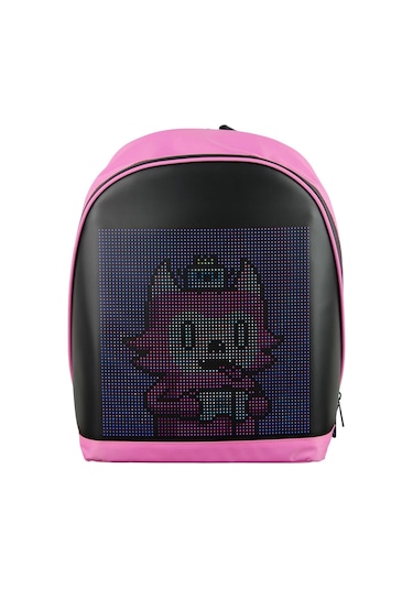 Funky Bag Led Ekranlı Akıllı Motorcu Sırt Çantası Pembe Diğer