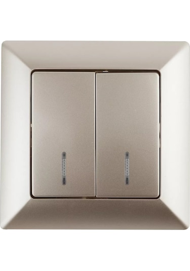 Intro Işıklı Çift Anahtar Selfe 10a-250v 124114896