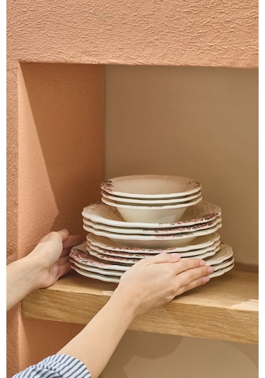 Karaca  Roselle 24 Parça 6 Kişilik Yemek Takımı