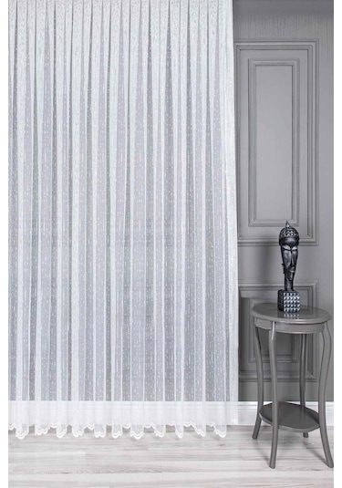 Evdepo Home Kullanıma Hazır Örme Tül Perde (540790588)