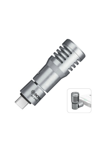 Boya By-p4u Çok Yönlü Kondenser Mikrofon Mini Mikrofon,,gümüş