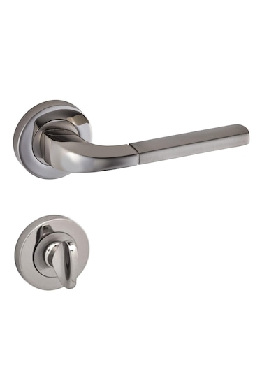 Doğanlar Berat Lüx Rozetli Kapı Kolu Nikel Saten