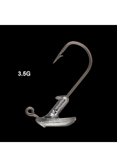 Muqzı Spor Aksesuarı 5 Adet 3.5g 5g 7g 10g 14g Güçlü Kurşun Jig Kafa Balıkçılık Kanca Yumuşak Sahte Yemli Olta Takımı Aracı 5g